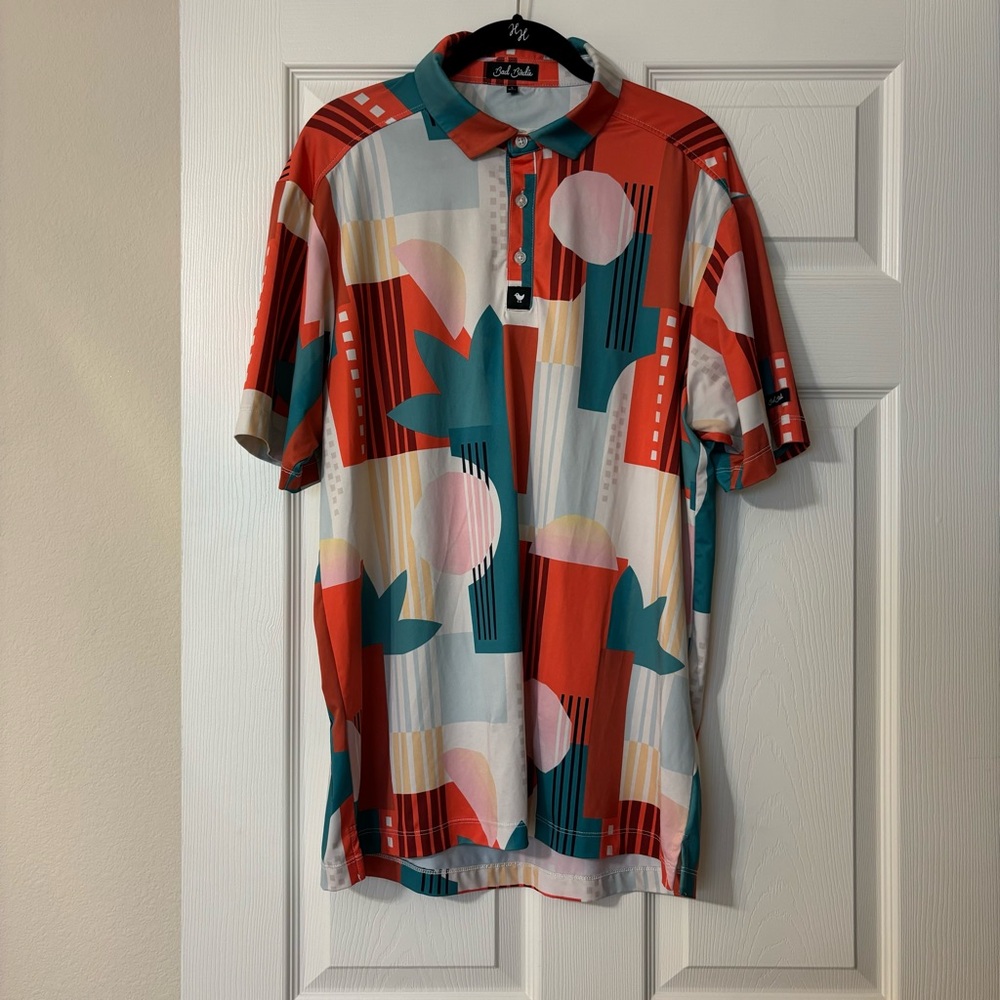 Bad Birdie Albatross Polo Men's Size L Shark Tank